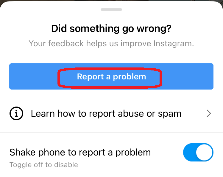 Report a problem