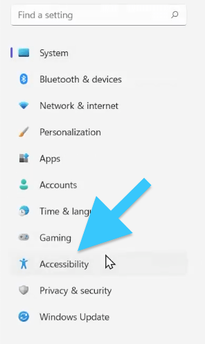 Accessibility options