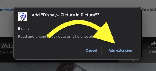 Add Disney+ PiP