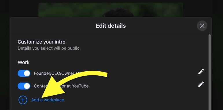 Add Workplace in Facebook