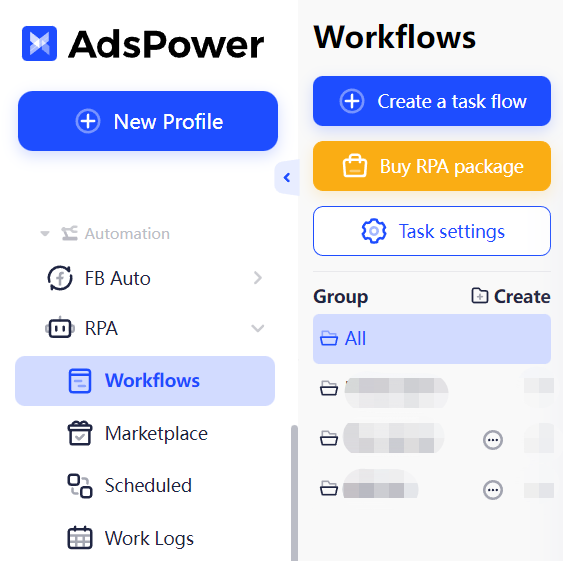 adspower workflows