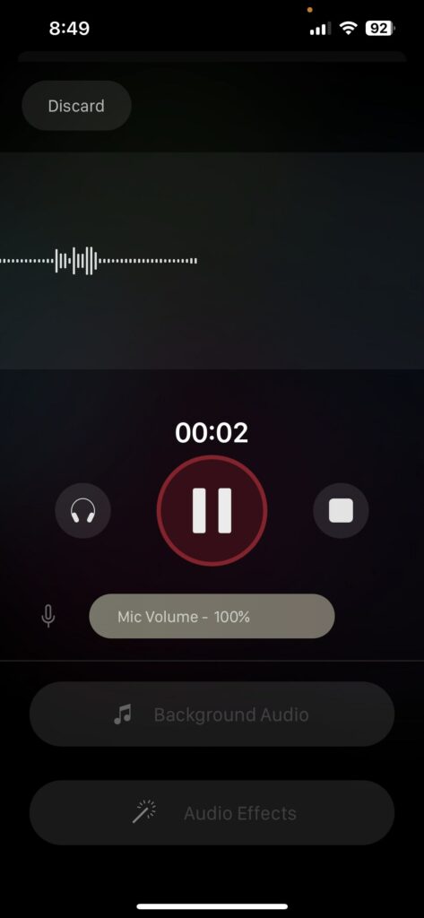 audio app recording