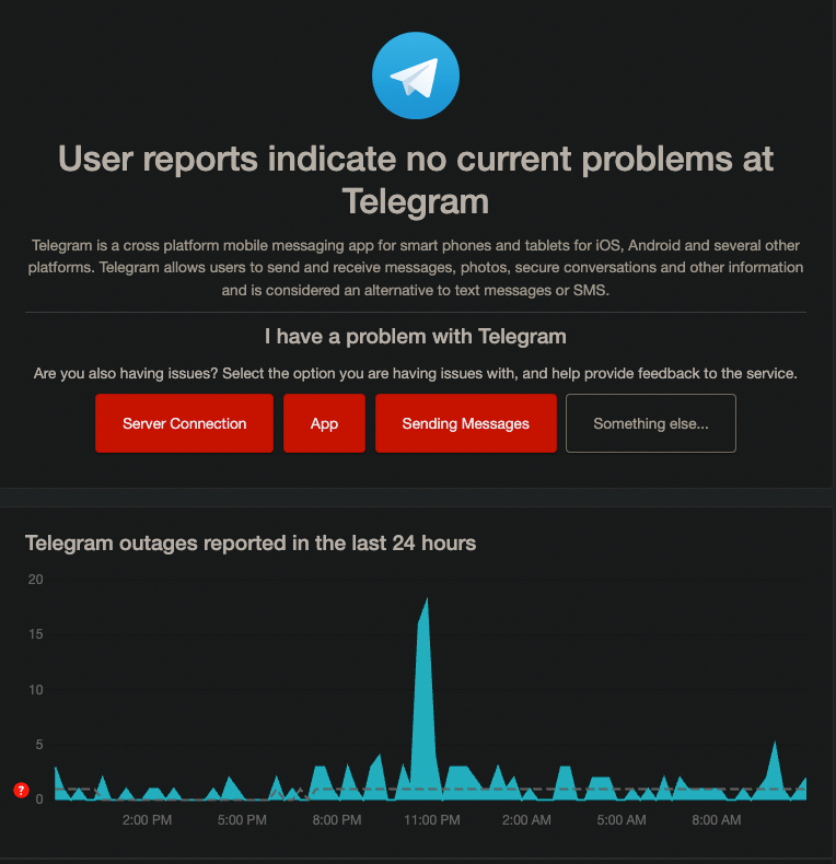 Check if Telegram Servers are Down