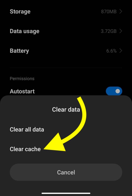 Clear Netflix App Cache