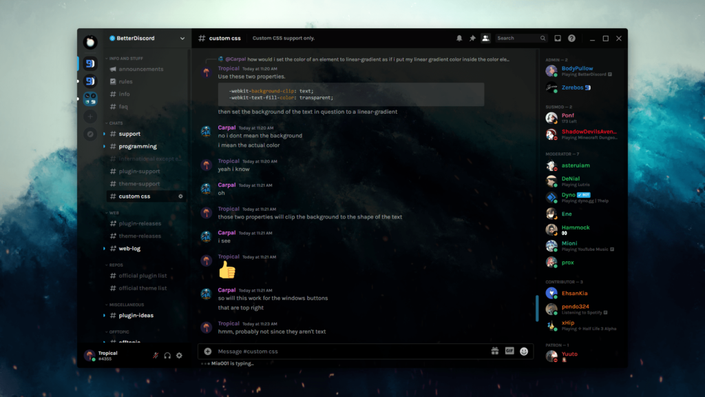 dark matter discord theme