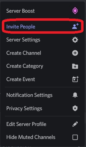 Invite people to A Discord Server