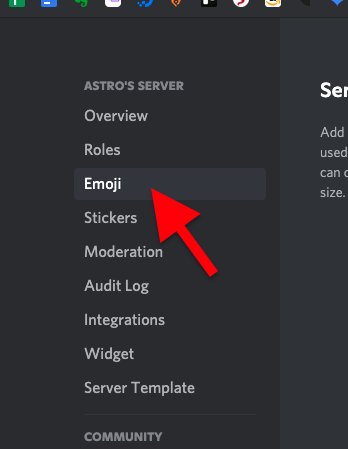 Discord Emoji Settings