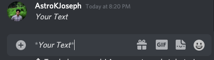 Discord Italics Text