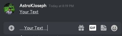 Discord Text Underline