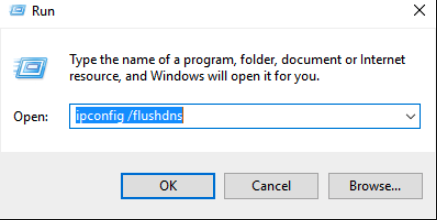 Clear DNS Cache on Windows via Run