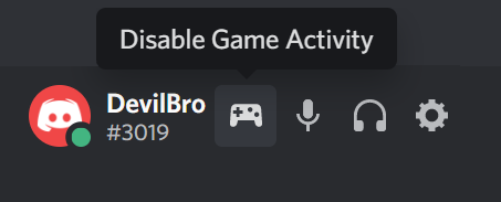 Game Activity Toggle