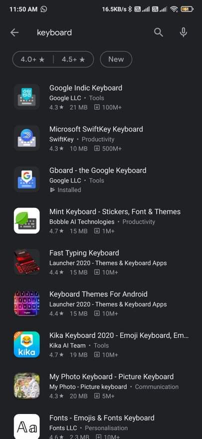 gboard alternatives