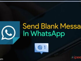 how to send blank message in whatsapp