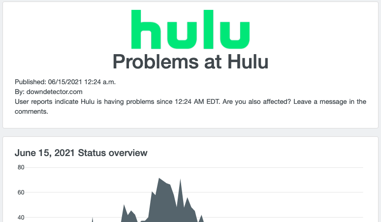 Hulu is down