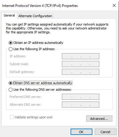 ip v4 settings