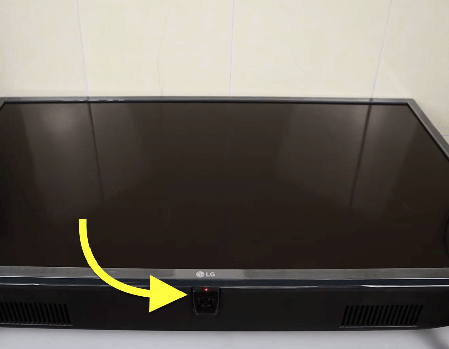 lg tv power button