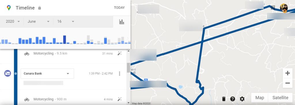 location history google map