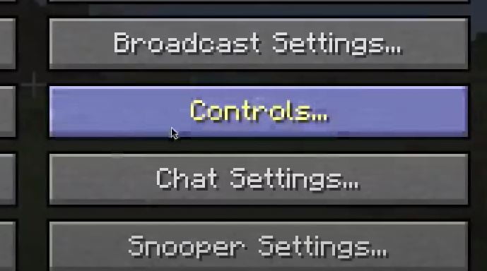 minecraft controls settings