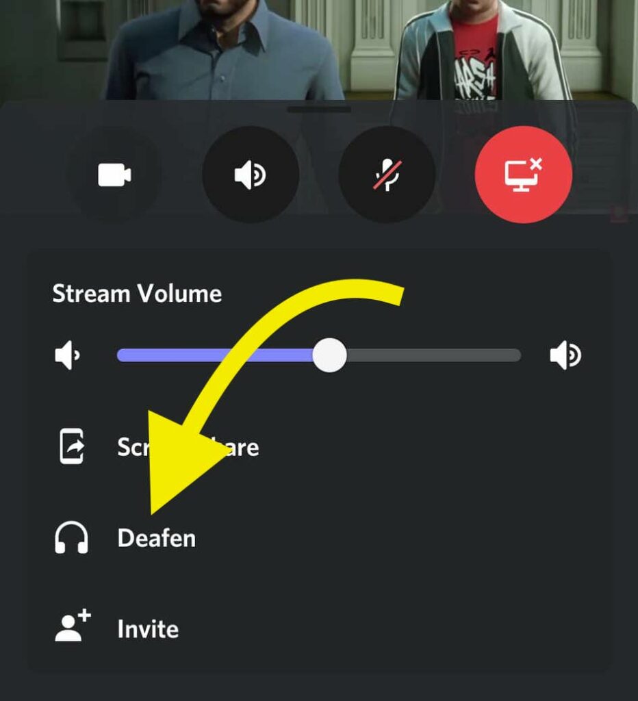 mute discord stream volume