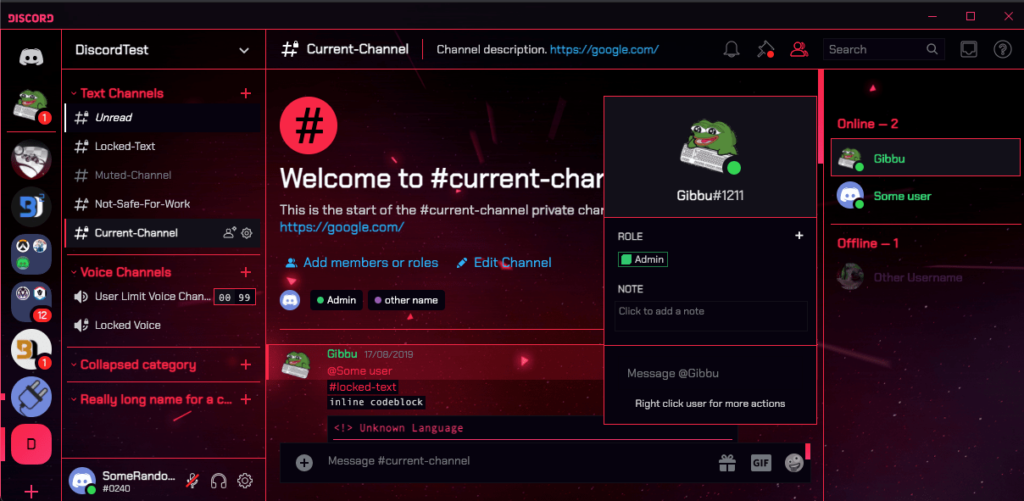 Opera GX Discord Theme