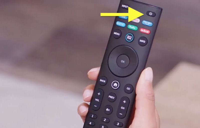 Power button on Vizio remote