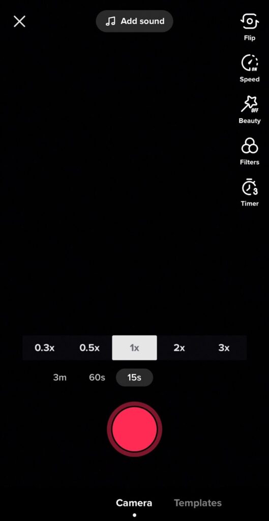 record videos on tiktok camera