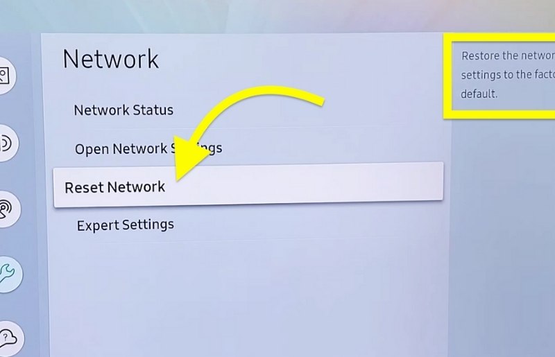 Reset Samsung TV Network