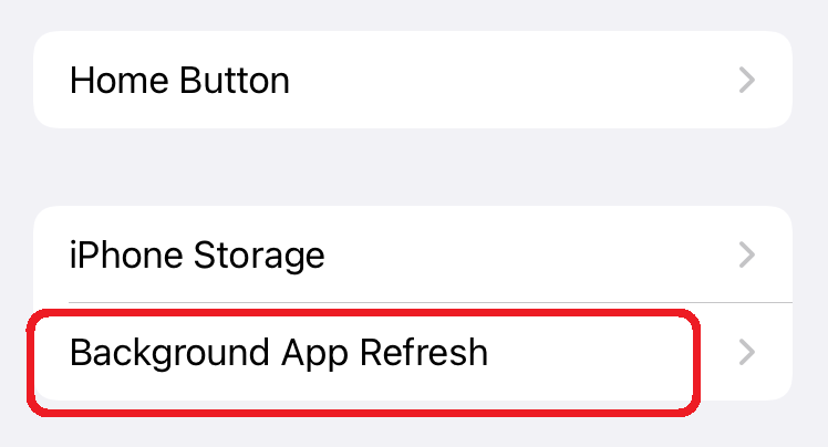 iphone background refresh