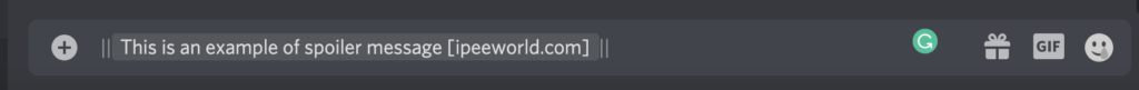 spoiler chat in discord