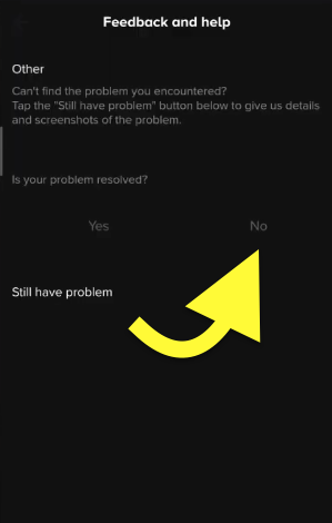 Report Problem To TikTok