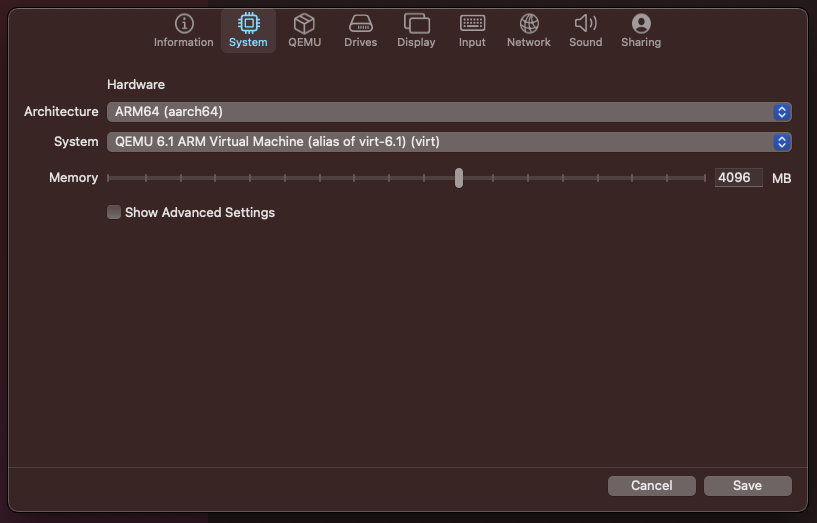 UTM System Settings Configuration