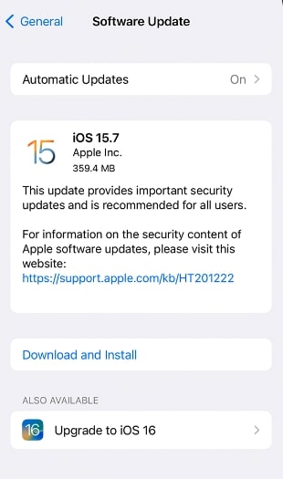 update iOS