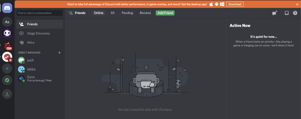 Web Version of Discord