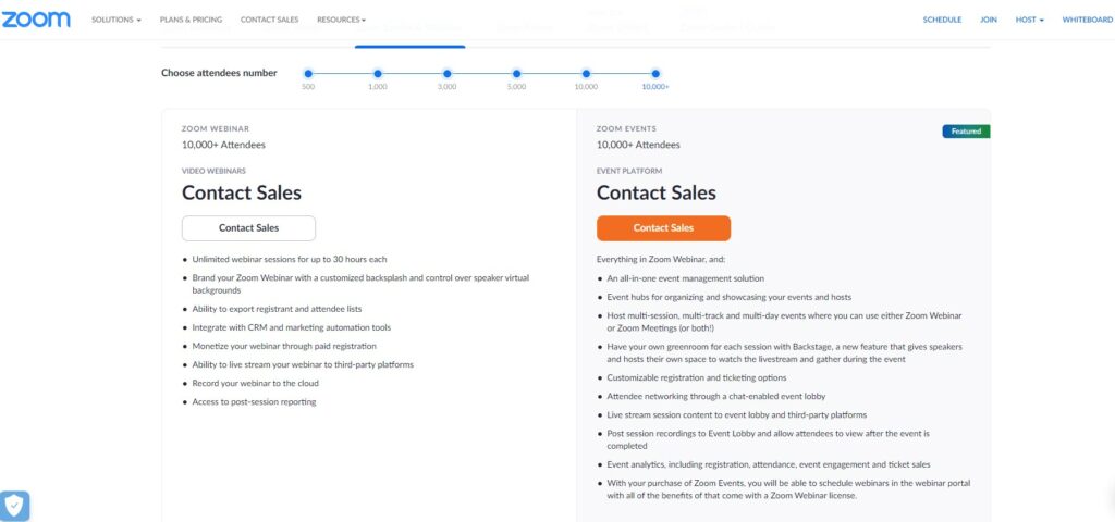 zoom meeting and webinar participant limit